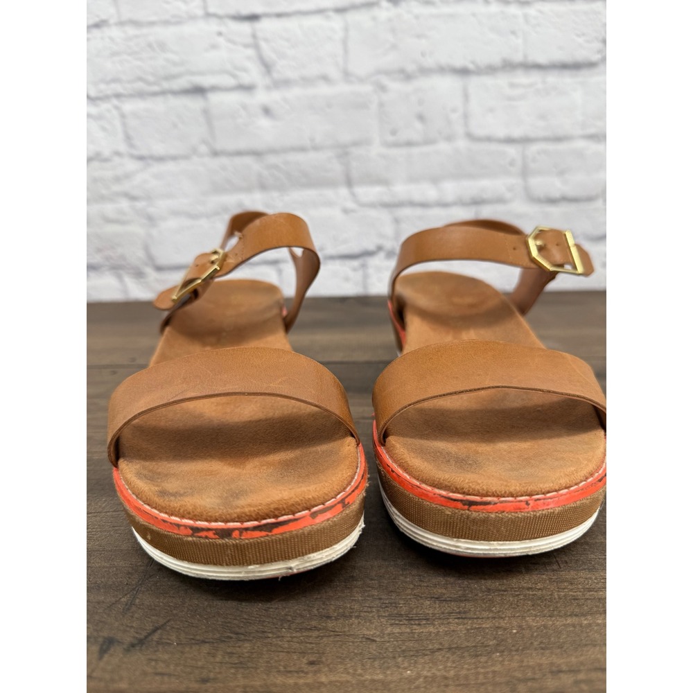 Cole Haan GrandPro Topspin Sandals Women's 8B Brown Leather Wedge Comfort - Picture 5 of 12